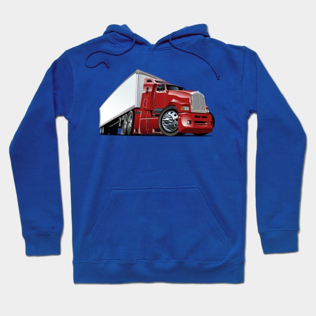 Cartoon truck Hoodie by Mechanik